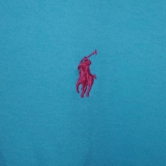 Polo By Ralph Lauren Mens Short Sleeve Polo Size XLarge Light Blue w Pink Pony - Picture 3 of 12